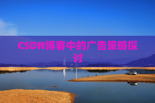CSDN博客中的广告策略探讨